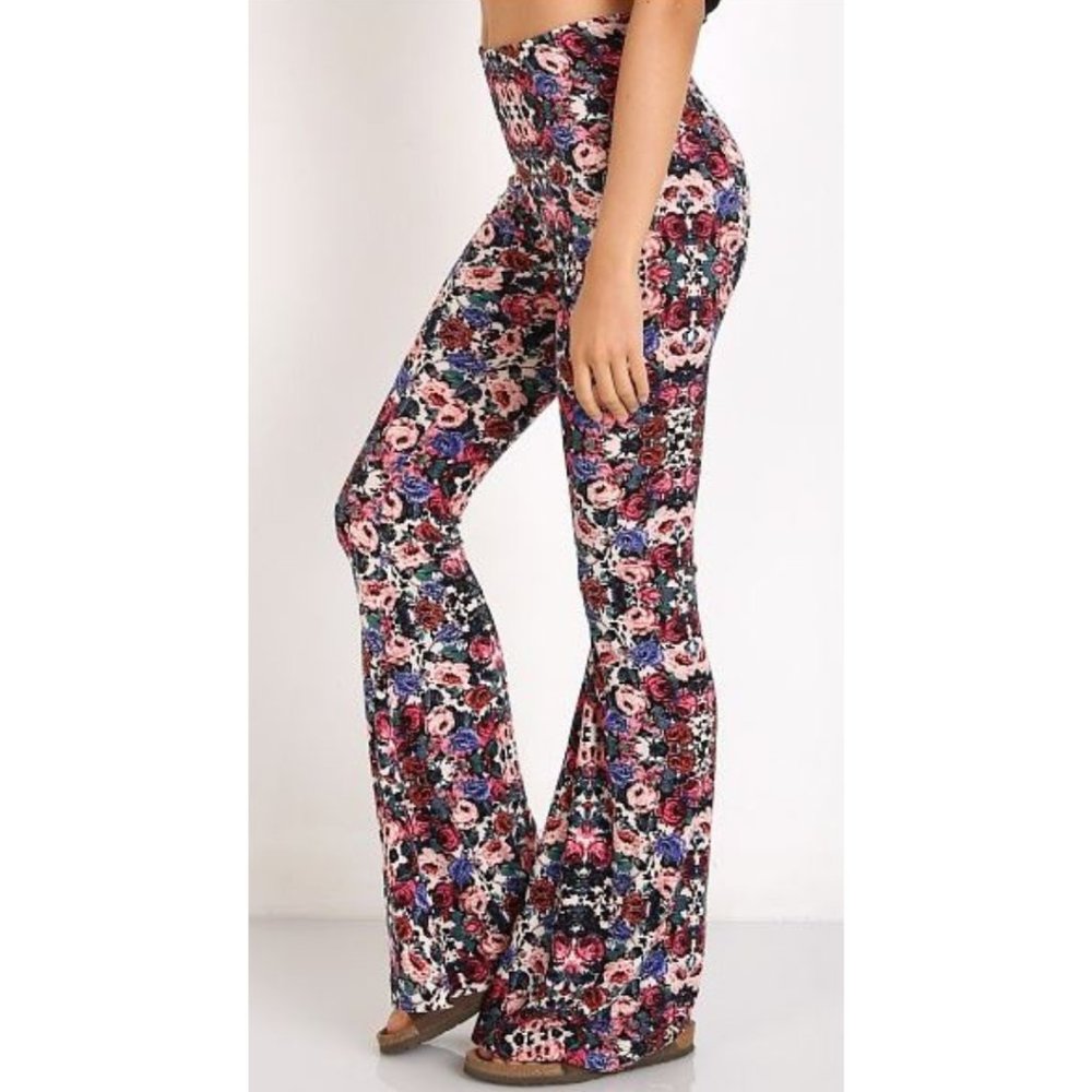 SHOW ME YOUR MUMU SMYM WOMEN'S FLORAL BAM BAM BELLS SIZE MEDIUM